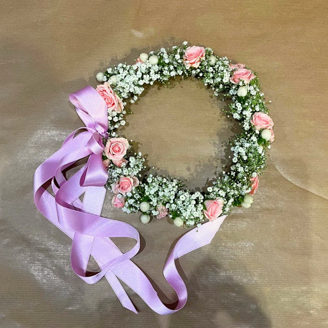 Coroncina Gypso Rosa - immagine 3