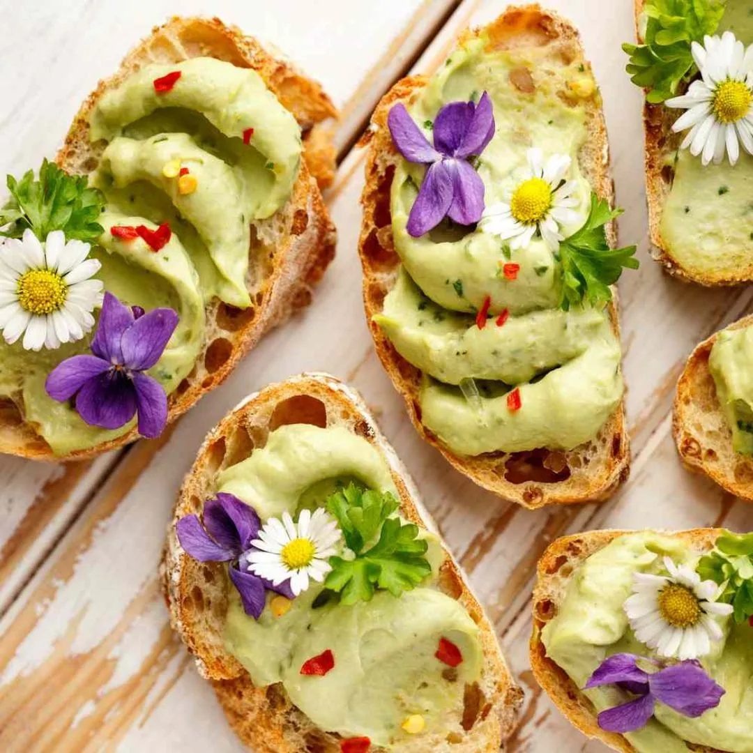 fiori commestibili vegan